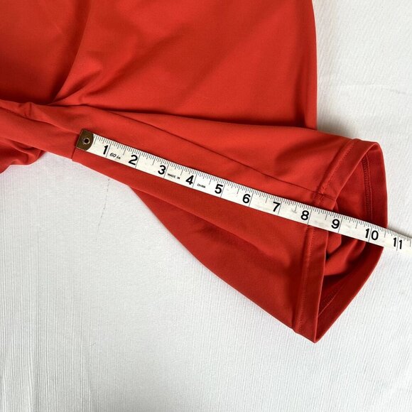 ECHT Women Size Large Biker Shorts Orange Butt Scrunch MAX Glute Flattering Lift - Picture 5 of 7